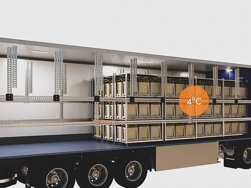 Cool53 SmartLift monterad inuti kyld semitrailer